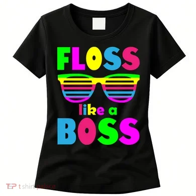 Floss Like A Boss 80's Style Retro Women's T-Shirt