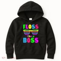 Floss Like A Boss 80's Style Retro Kids Hoodie thumb 0