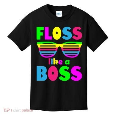 Floss Like A Boss 80's Style Retro Kids T-Shirt
