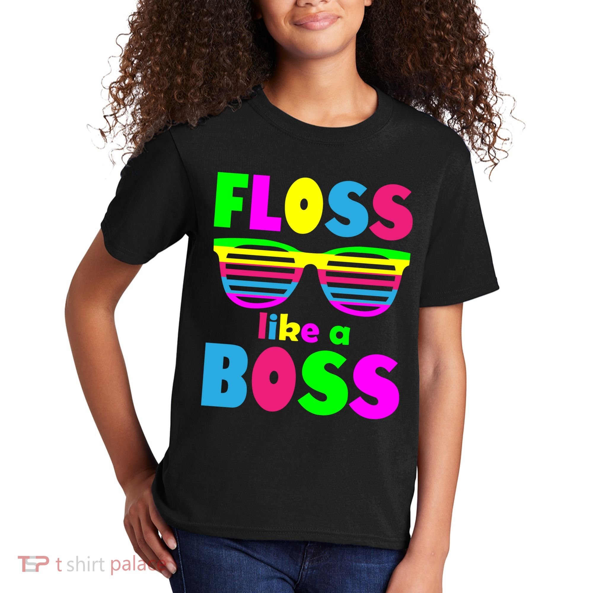 Floss Like A Boss 80's Style Retro Kids T-Shirt