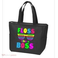 Floss Like A Boss 80's Style Retro Tote Bag thumb 3
