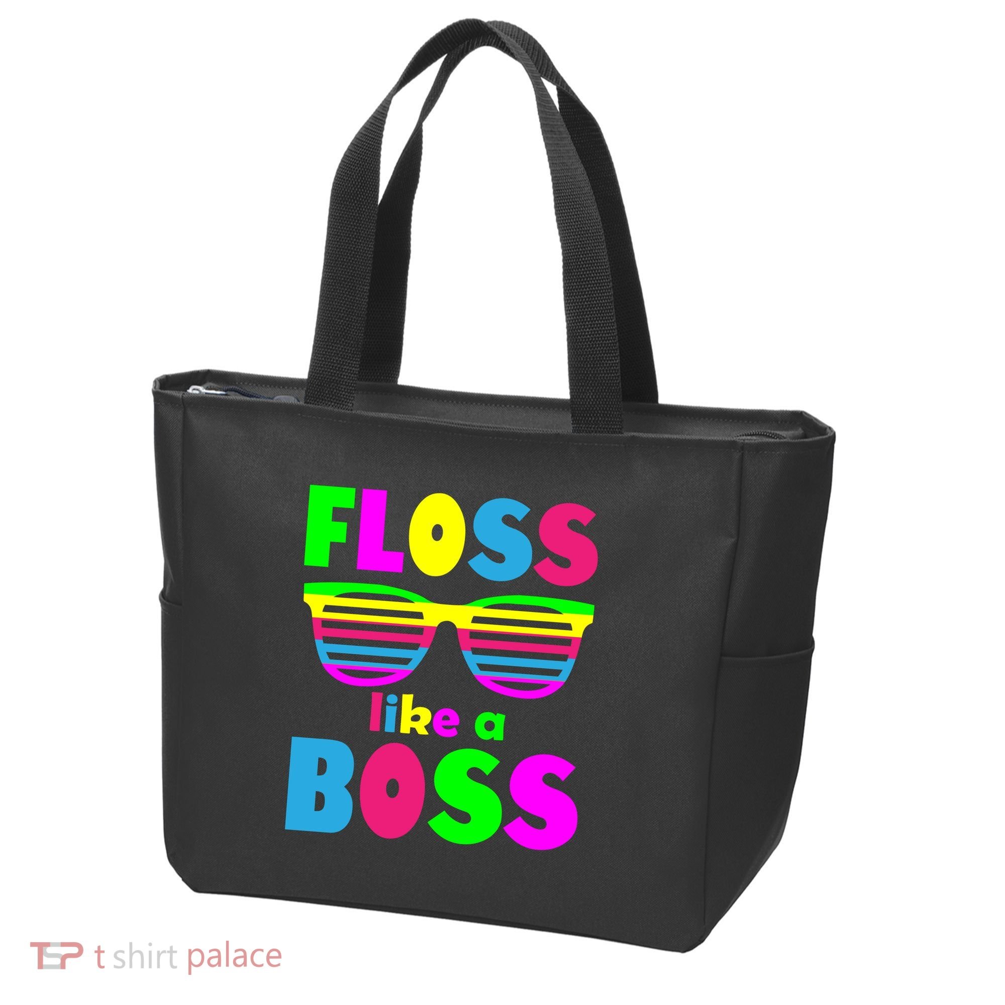Floss Like A Boss 80's Style Retro Tote Bag