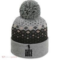Floss Like A Boss Dance Logo The Baniff Cuffed Pom Beanie thumb 0