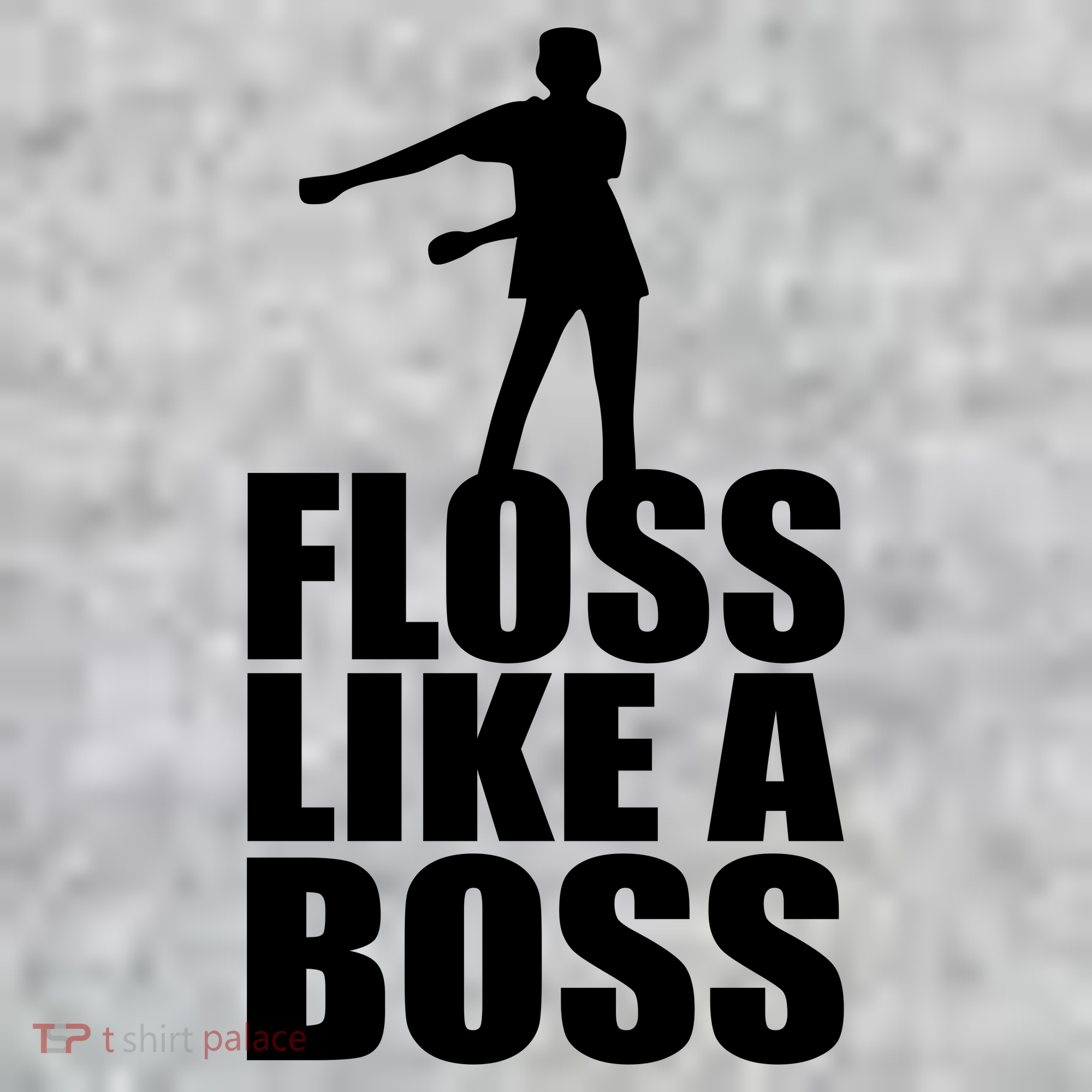 Floss Like A Boss Dance Logo The Baniff Cuffed Pom Beanie