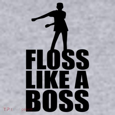 Floss Like A Boss Dance Logo Women's Racerback Cropped Tank