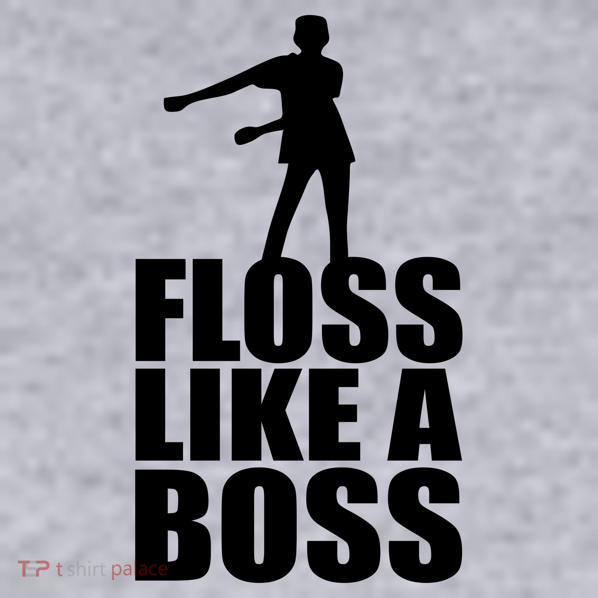 Floss Like A Boss Dance Logo Women's Racerback Cropped Tank