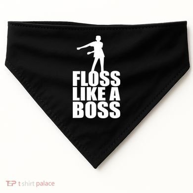 Floss Like A Boss Dance Logo USA-Made Doggie Bandana
