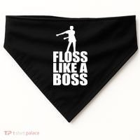 Floss Like A Boss Dance Logo USA-Made Doggie Bandana thumb 0