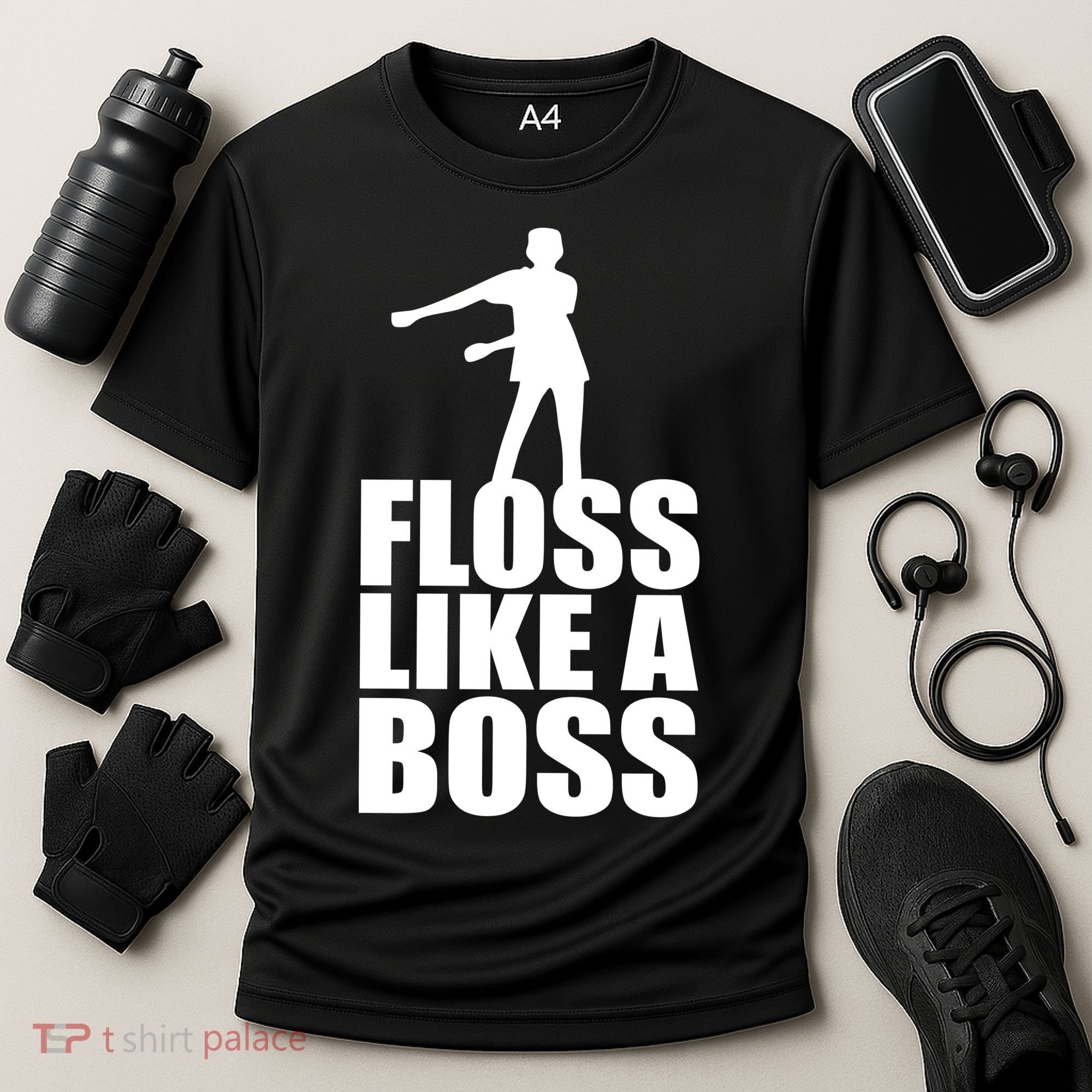 Floss Like A Boss Dance Logo Cooling Performance Crew T-Shirt