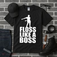 Floss Like A Boss Dance Logo Tall T-Shirt thumb 3