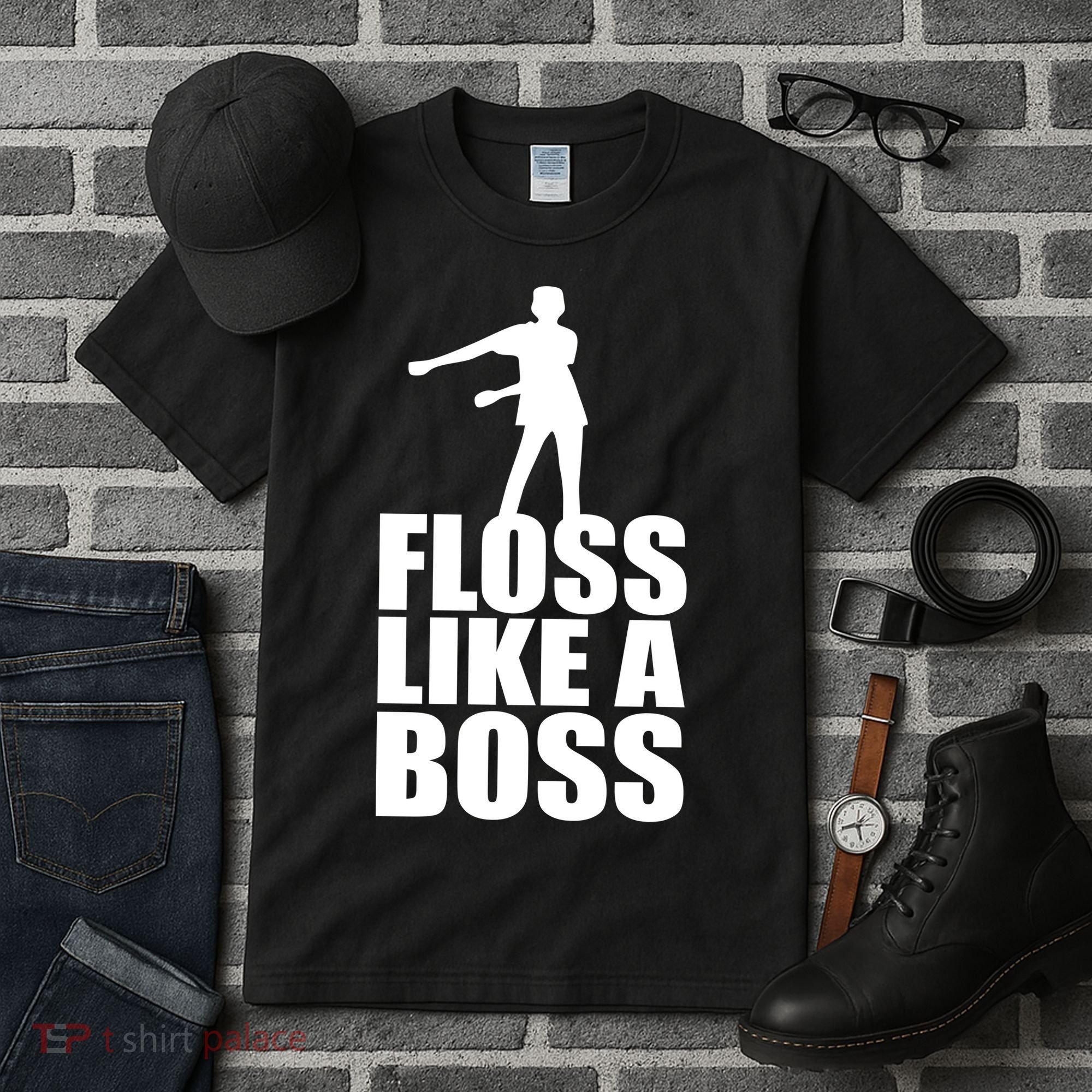 Floss Like A Boss Dance Logo Tall T-Shirt
