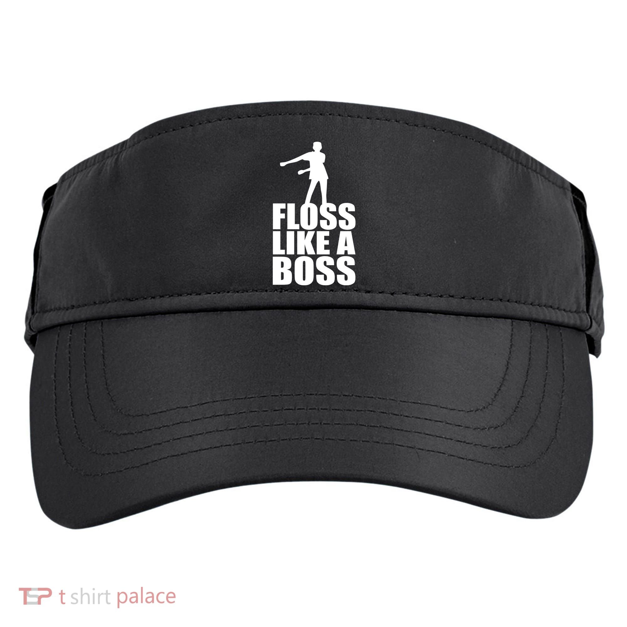Floss Like A Boss Dance Logo Adult Drive Performance Visor