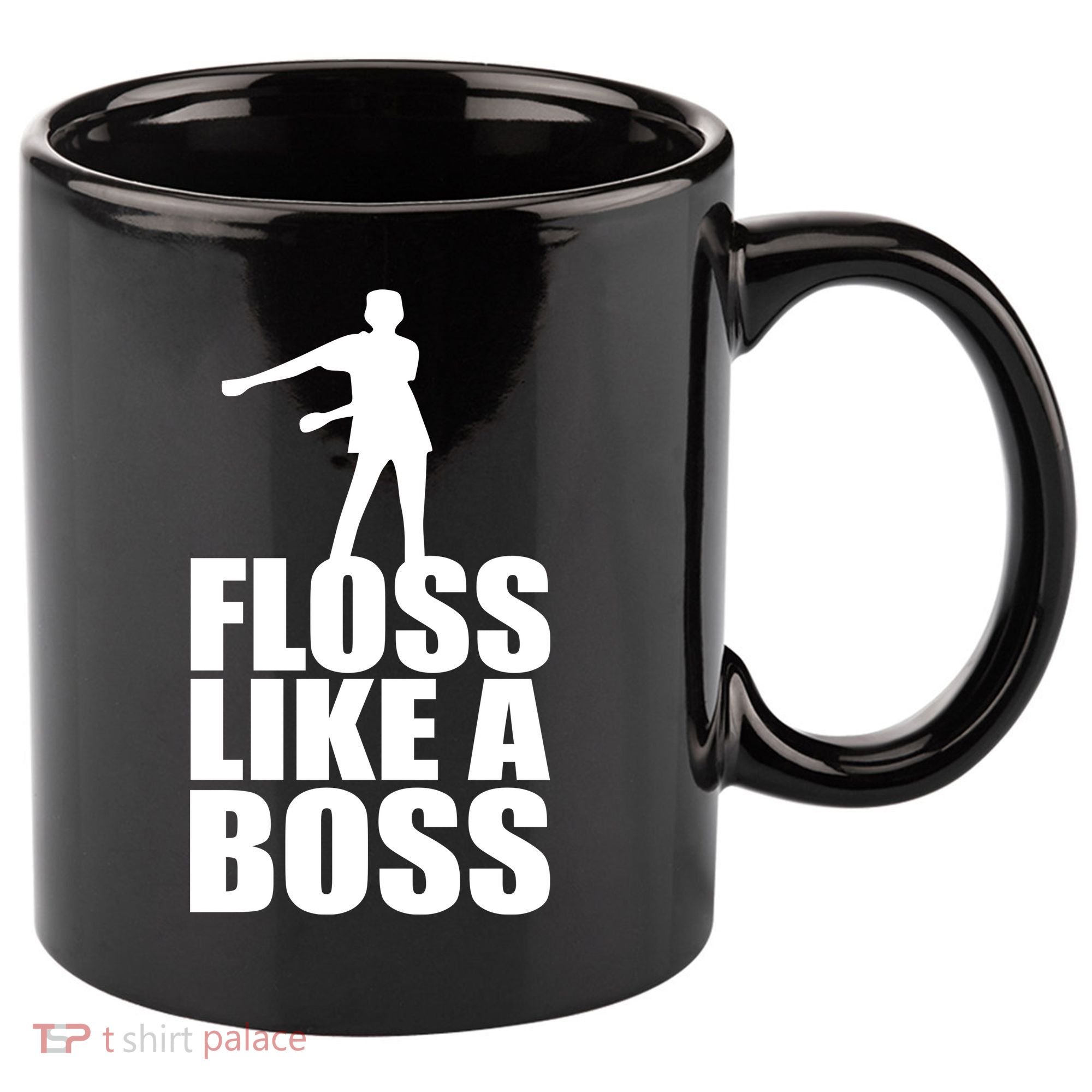 Floss Like A Boss Dance Logo 11oz C Handle Ceramic Mug
