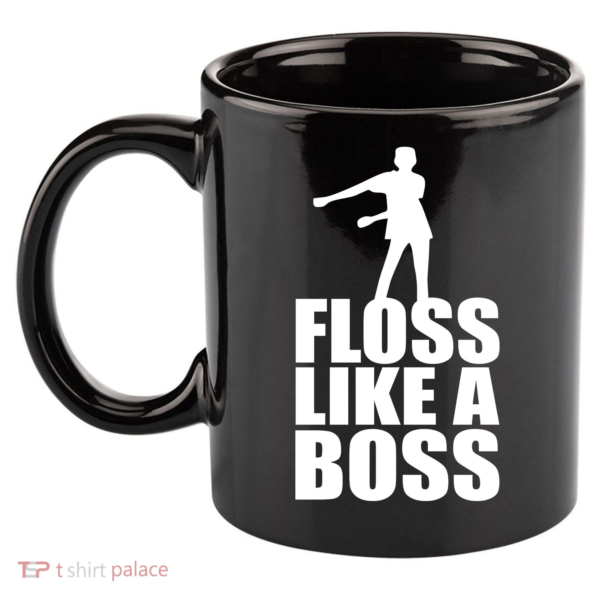 Floss Like A Boss Dance Logo 11oz C Handle Ceramic Mug