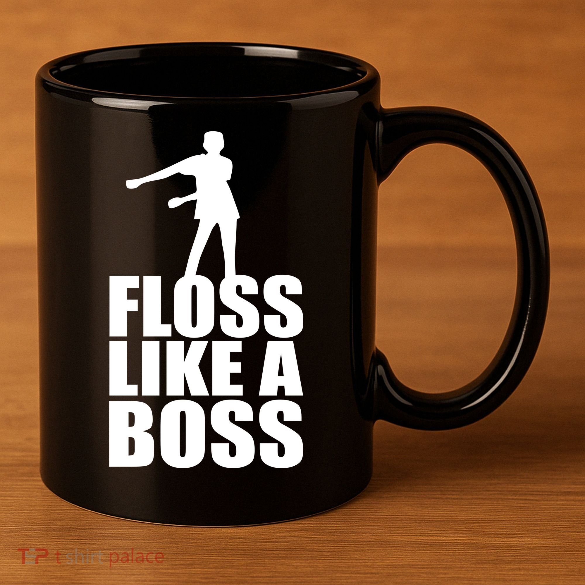 Floss Like A Boss Dance Logo 11oz C Handle Ceramic Mug
