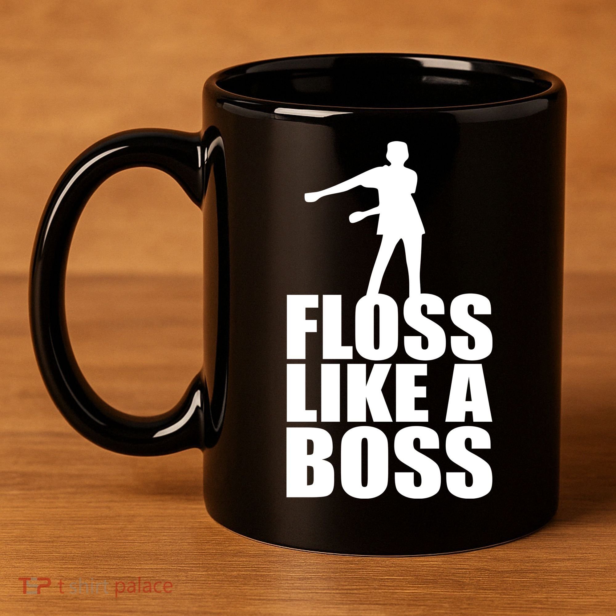 Floss Like A Boss Dance Logo 11oz C Handle Ceramic Mug