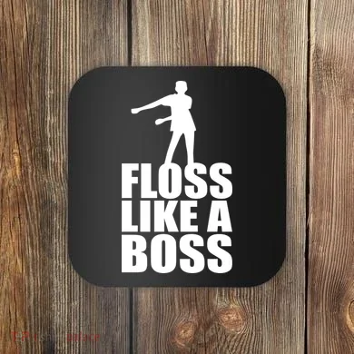 Floss Like A Boss Dance Logo Coaster