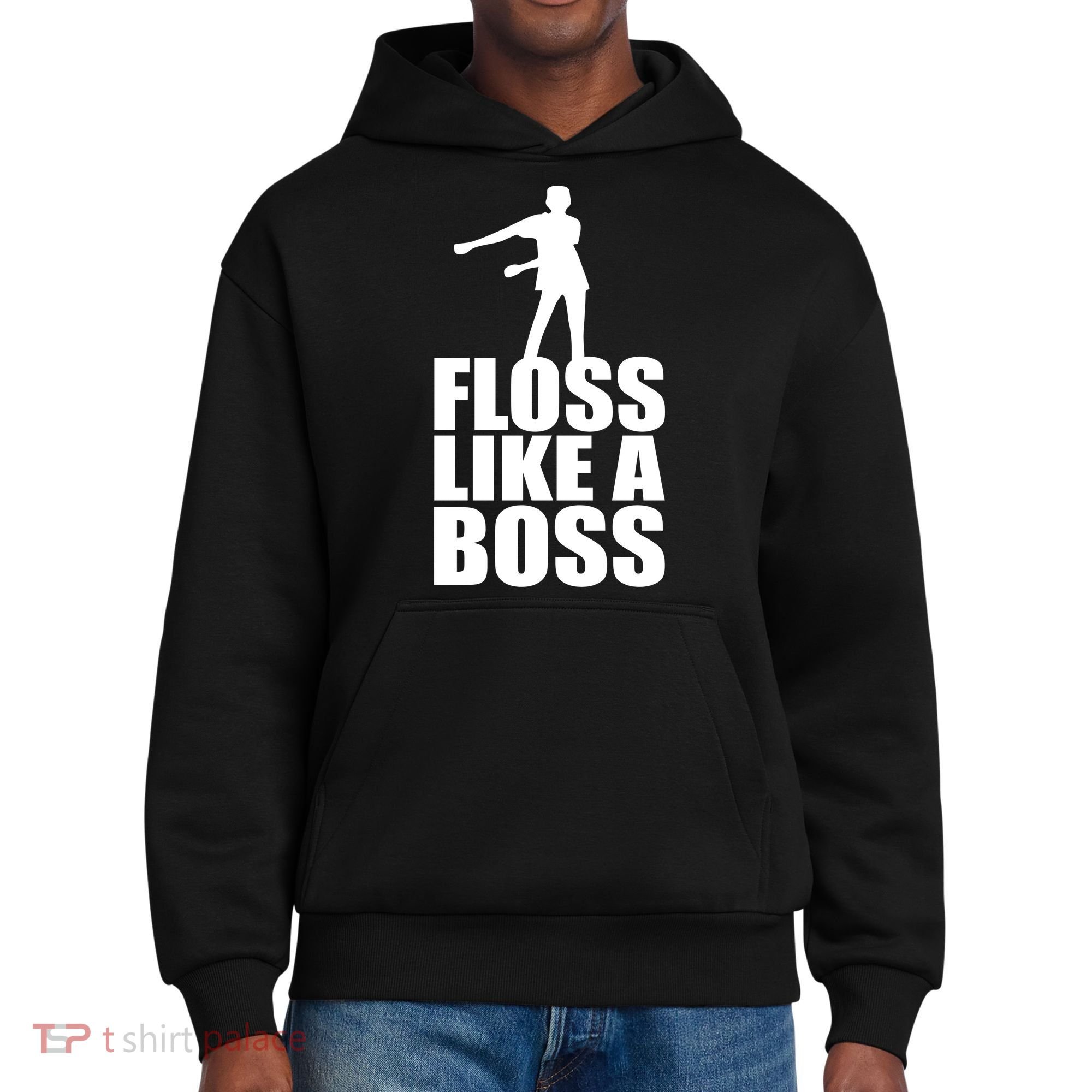Floss Like A Boss Dance Logo District V.I.T. Heavyweight Hoodie