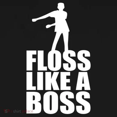 Floss Like A Boss Dance Logo Flat Bill Trucker Hat
