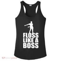 Floss Like A Boss Dance Logo Ladies PosiCharge Competitor Racerback Tank thumb 0