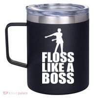 Floss Like A Boss Dance Logo 12oz Stainless Steel Coffee Mug thumb 2