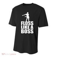 Floss Like A Boss Dance Logo Youth Performance Sprint T-Shirt thumb 0