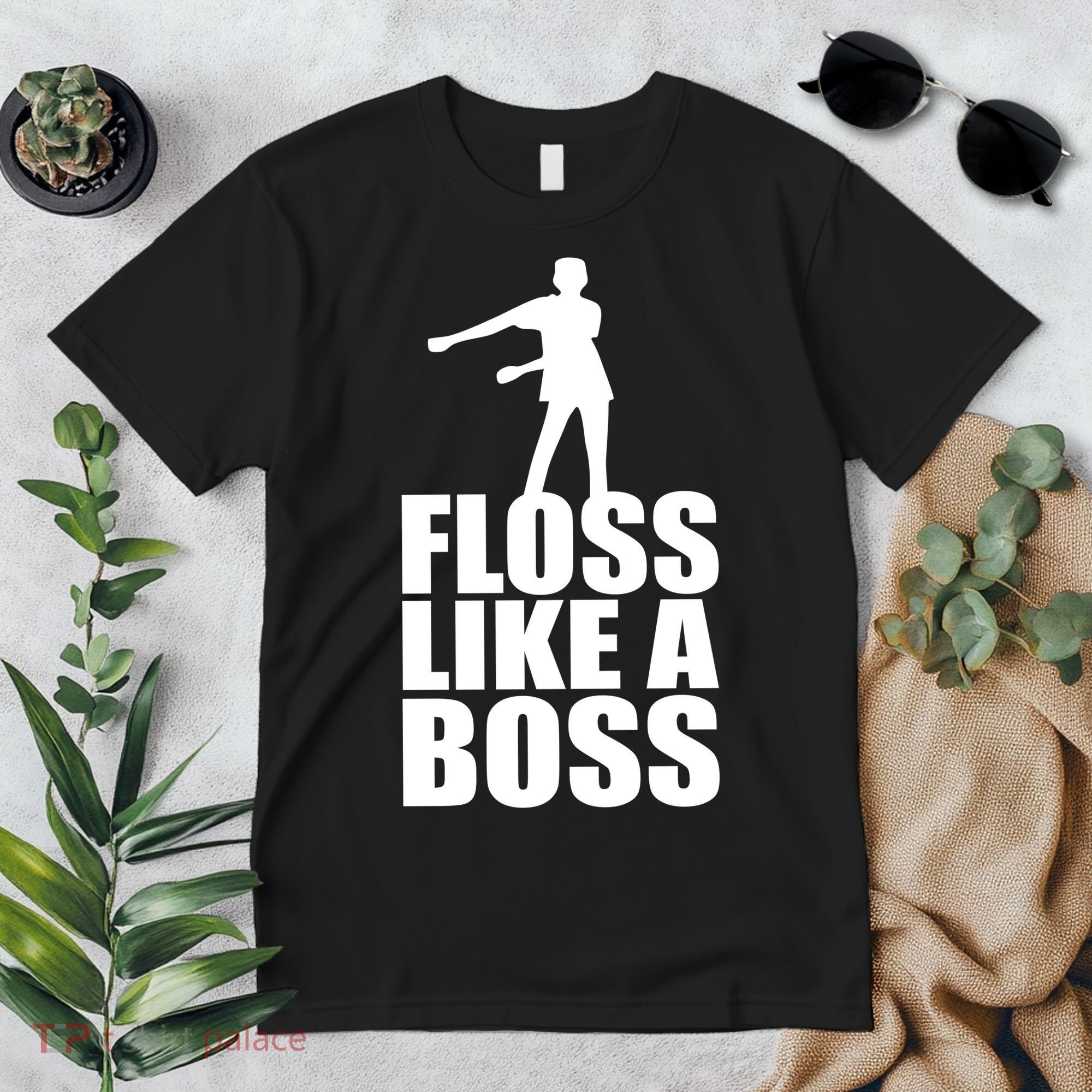 Floss Like A Boss Dance Logo Premium T-Shirt