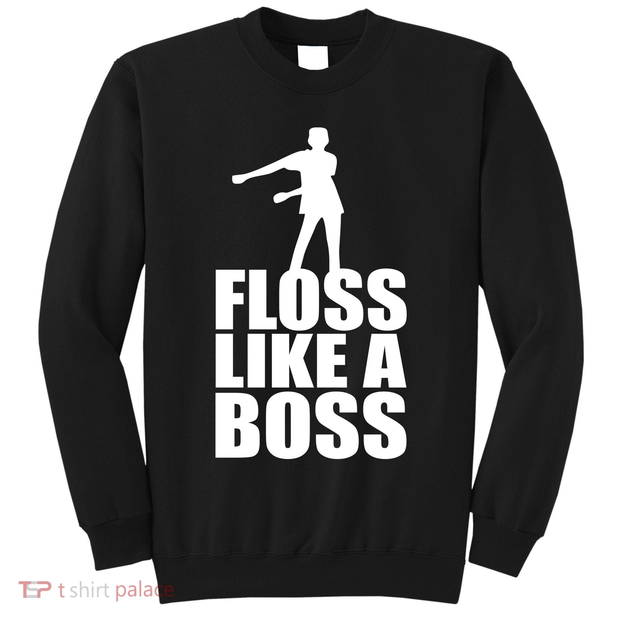 Floss Like A Boss Dance Logo Tall Sweatshirt