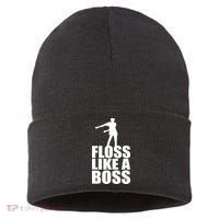 Floss Like A Boss Dance Logo Sustainable Knit Beanie thumb 0