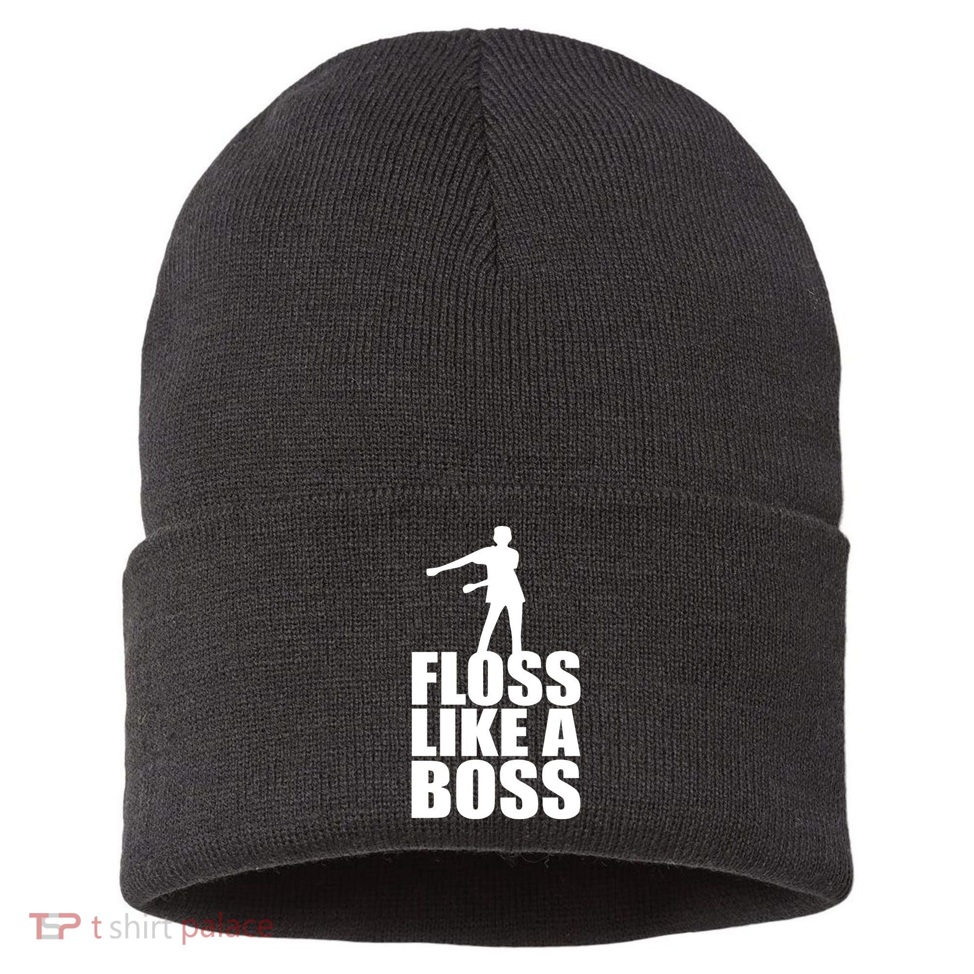 Floss Like A Boss Dance Logo Sustainable Knit Beanie