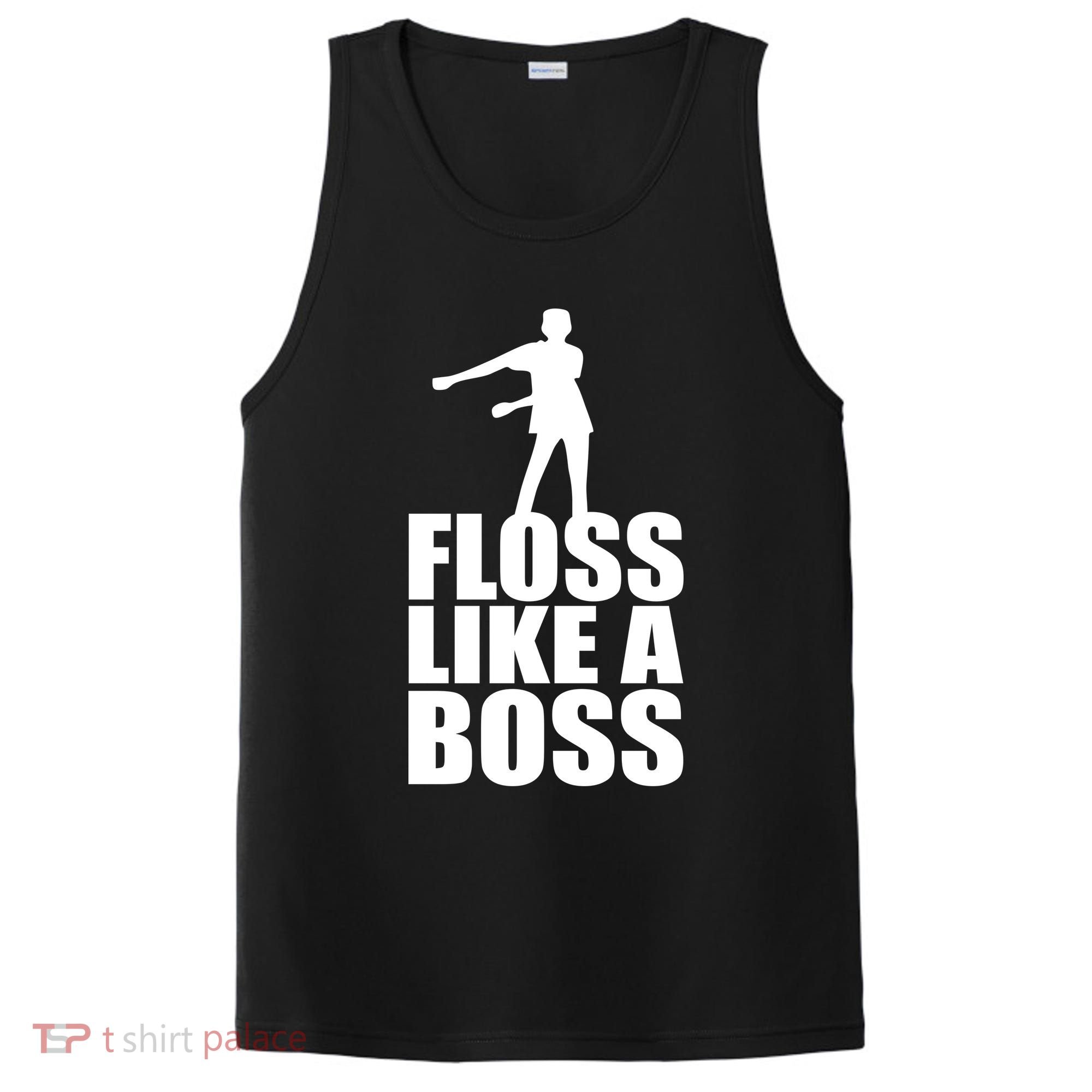 Floss Like A Boss Dance Logo PosiCharge Competitor Tank