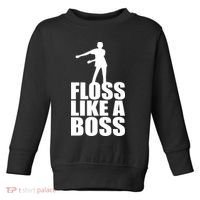 Floss Like A Boss Dance Logo Toddler Sweatshirt thumb 0