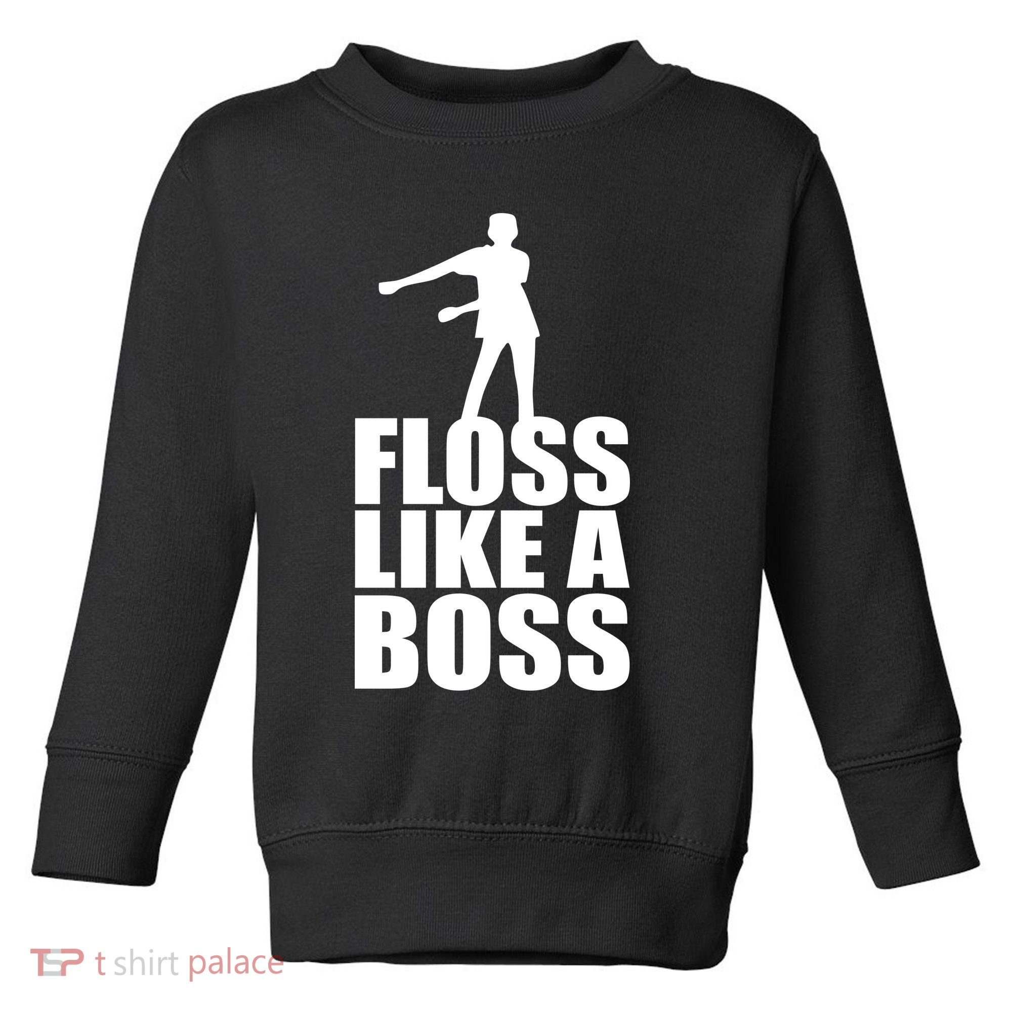 Floss Like A Boss Dance Logo Toddler Sweatshirt