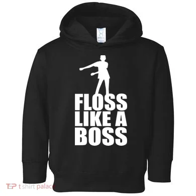 Floss Like A Boss Dance Logo Toddler Hoodie