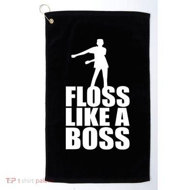 Floss Like A Boss Dance Logo Golf Towel