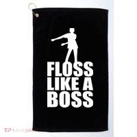 Floss Like A Boss Dance Logo Golf Towel thumb 0