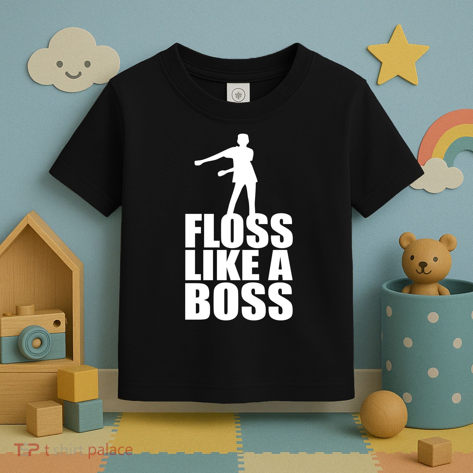 Floss Like A Boss Dance Logo Toddler T-Shirt
