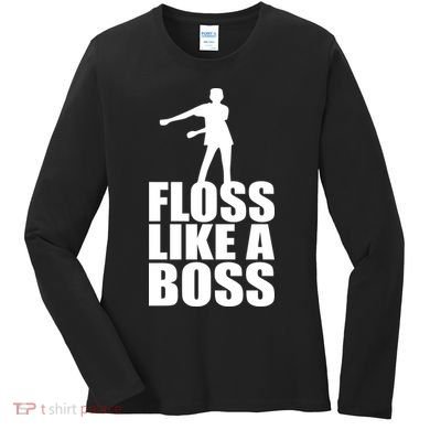 Floss Like A Boss Dance Logo Women's Long Sleeve Shirt