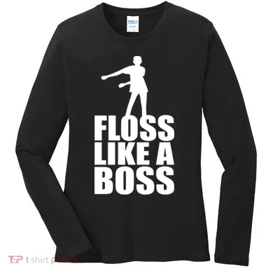 Floss Like A Boss Dance Logo Women's Long Sleeve Shirt