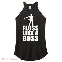 Floss Like A Boss Dance Logo Women's Perfect Tri Rocker Tank thumb 0