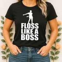 Floss Like A Boss Dance Logo Women's T-Shirt thumb 2