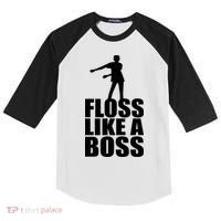 Floss Like A Boss Dance Logo Kids Colorblock Raglan Jersey thumb 0