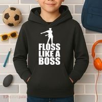 Floss Like A Boss Dance Logo Kids Hoodie thumb 2