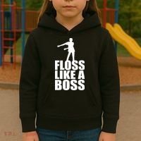 Floss Like A Boss Dance Logo Kids Hoodie thumb 3