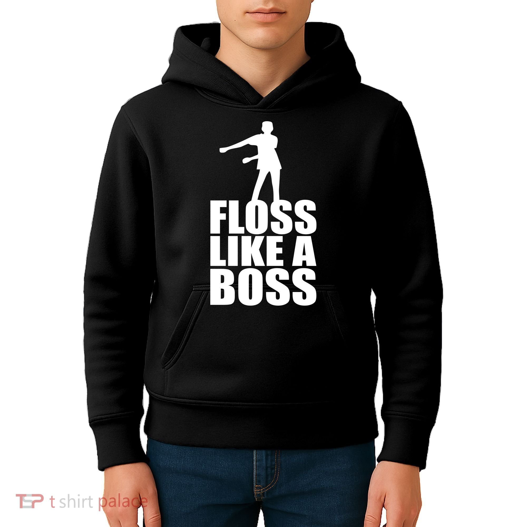 Floss Like A Boss Dance Logo Kids Hoodie