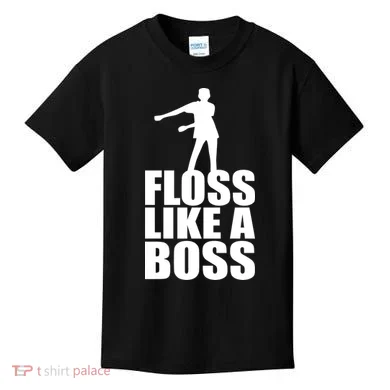 Floss Like A Boss Dance Logo Kids T-Shirt