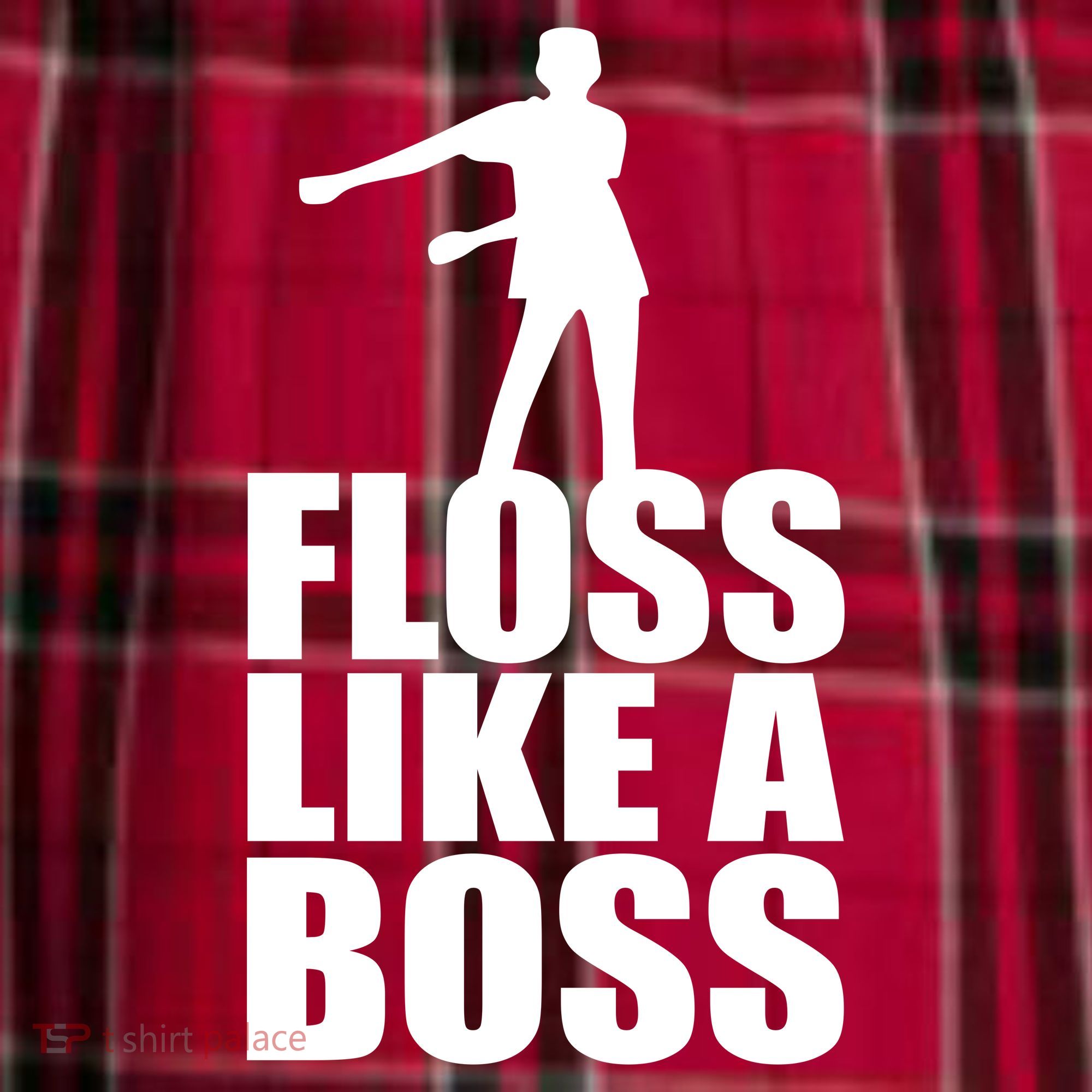 Floss Like A Boss Dance Logo Men's Flannel Plaid Pajama Pants