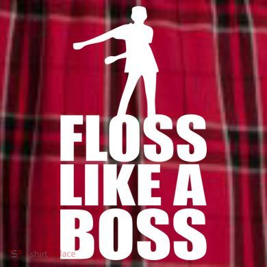 Floss Like A Boss Dance Logo Women's Flannel Plaid Pajama Pants