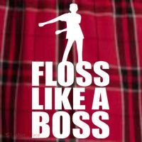 Floss Like A Boss Dance Logo Women's Flannel Plaid Pajama Pants thumb 2