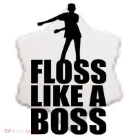 Floss Like A Boss Dance Logo Ceramic Ornament thumb 2